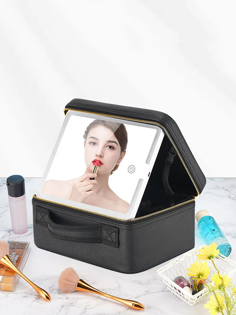 SNUGUG Makeup Bag With Led Mirror